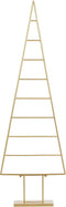 House of Seasons Decoratie Kerstboom - L50 x B15 x H152 cm - Metaal - Goud