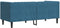 vidaXL - Tweezitsbank - Chesterfield-stijl - en - bolsters - fluweel - blauw