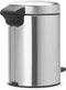 Brabantia NewIcon Prullenbak - 3 liter - Matt Steel