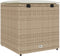 vidaXL - Kussenbox - Beige - 50x50x50 - cm - Poly - Rattan