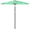 vidaXL - Parasol - met - stalen - paal - 268x268x226 - cm - groen