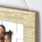 ZEP - Triple Houten Fotolijst Parents I bruin/wit voor 3 foto's 10x15 (afmeting 20x52 cm) - T347HI