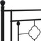 vidaXL - Bedframe - met - voetbord - zonder - matras - metaal - zwart - 160x200 - cm