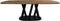 HSM Collection - Eettafel Fishbone Danish - 240x110x77 - Naturel/zwart - Eiken/metaal