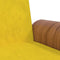 vidaXL - Slaapbank - met - bekerhouders - fluweel - geel