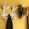 FRONDO Wandkapstok - Staal - 4 haken - Silky Taupe