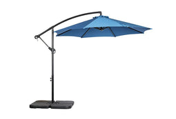 Hortensus Stijlvolle Hangparasol 270 cm in Blauw – Luxe Zweefparasol voor Tafel of Loungeset