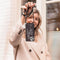 iMoshion Hoesje Geschikt voor Samsung Galaxy A51 Hoesje Met Koord - iMoshion Design Hoesje met Koord - Wit / Zwart / Woman Flower Black