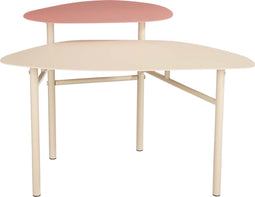 Mica Decorations Selena Bijzettafel - L68 x B44,5 x H45,5 cm - Metaal - Roze