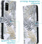 iMoshion Hoesje Geschikt voor Samsung Galaxy A41 Hoesje Met Pasjeshouder - iMoshion Design Softcase Bookcase - Wit / Zwart / Goud / Glamour Botanic