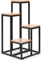 Plantenstandaard - 4 planken - metaal - 34x34x69,5 cm - licht