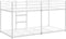 vidaXL - Stapelbed - zonder - matras - 90x190 - cm - staal - wit