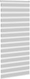 vidaXL - Zebra - rolgordijn - 95x200 - cm - stofbreedte - 90,9 - cm - lichtgrijs