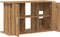 vidaXL - Aquariumstandaard - 101x41x58 - cm - bewerkt - hout - artisanaal - eiken