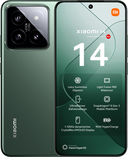 Xiaomi 14 - Groen - 512 GB - Dubbele fysieke simkaart