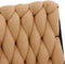 vidaXL - Bureaustoel - beige - gekrulde - wolachtige - stof