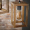 AnLi Style Hanglamp 3x houten frame getrapt