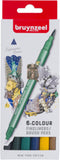 Fineliner Brush pen Bruynzeel Creatives New York set 6 kleuren