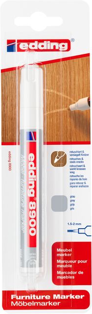Viltstift edding 8900 meubelmarker grijs | Blister a 1 stuk | 5 stuks