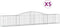 vidaXL - Schanskorven - 5 - st - gewelfd - 400x50x60/80 - cm - gegalvaniseerd - ijzer