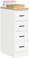 vidaXL - Garagekast - 30x51x85 - cm - massief - grenenhout - wit
