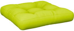vidaXL - Palletkussen - 58x58x10 - cm - stof - heldergroen