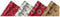 Traditioneel Engels Cadeaupapier - 4 Rollen 4m x 70cm - Kerstmotieven Multikleur