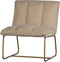 WOOOD Fie Fauteuil - Ribstof - Zand - 77x64x71