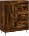 vidaXL - Dressoir - 69,5x34x90 - cm - bewerkt - hout - gerookt - eikenkleurig