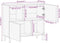vidaXL - Dressoir - 80x33x75 - cm - massief - mangohout - bruin