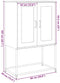 vidaXL - Hoge - kast - 68x39x107 - cm - staal - roze