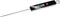 Westmark Vleesthermometer, insteekthermometer, meetbereik: 0 °C tot 200 °C/32 °F tot 392 °F, roestvrij staal/kunststof, zilver/zwart/rood, 12782280