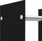 vidaXL - Haardhoutrek - 80x35x120 - cm - glas - zwart