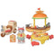 Cateringspel - SYLVANIAN FAMILIES - Hamburgerkraam - Papa Latte Kat en Scooter