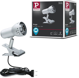 Paulmann Gryps - Klemspot - E14 fitting - Staal geborsteld