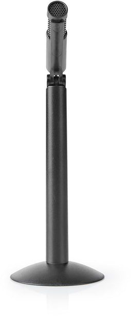 Nedis - Microfoon Tafel - Omnidirectioneel 2200 Ohm 1,8 m - Zwart