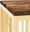 vidaXL - Salontafel - roestvrij - staal - en - massief - gerecycled - hout - goudkleur