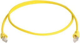 Telegärtner 100008266 RJ45 Netwerkkabel, patchkabel CAT 6A S/FTP 2.00 m Geel Vlambestendig, Snagless, Vlambestendig, Ha