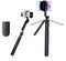 R16 Uitschuifbare Selfiestick met Statief – 157 cm – Bluetooth Afstandsbediening – 360° Draaibaar –