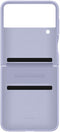 Samsung Galaxy Z Flip4 - Flap Leather Cover - Echt leer - Paars