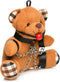 XR Brands AH118 - Gagged Teddy Bear Keychain - Brown