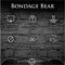 XR Brands AH121 - Rope Teddy Bear Keychain - Brown
