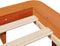 vidaXL - Bedframe - zonder - matras - massief - grenenhout - wasbruin - 135x190 - cm
