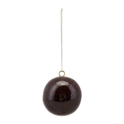 House Doctor - Kerstbal - Marmereffect - Wijnrood (Ø6 cm)