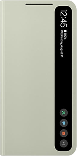 Samsung Galaxy S21 FE 5G - Clear-View Cover - Vingervlek-vrij - Groen