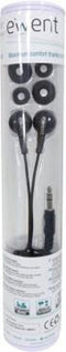 Ewent EW3584 - In-ear oordopjes - 10 mm speaker - Zwart