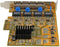 Startech.com ST1000SPEX43 - Netwerkkaart - 4-poorts Gigabit PCIe - Geel