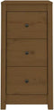 vidaXL - Dressoir - 40x35x80 - cm - massief - grenenhout - honingbruin