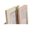 Fotolijsten Home ESPRIT Bruin Beige Kristal polyestyreen Scandi (4 Stuks)