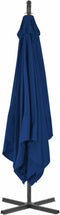 vidaXL - Zweefparasol - met - stalen - paal - 250x250 - cm - azuurblauw
